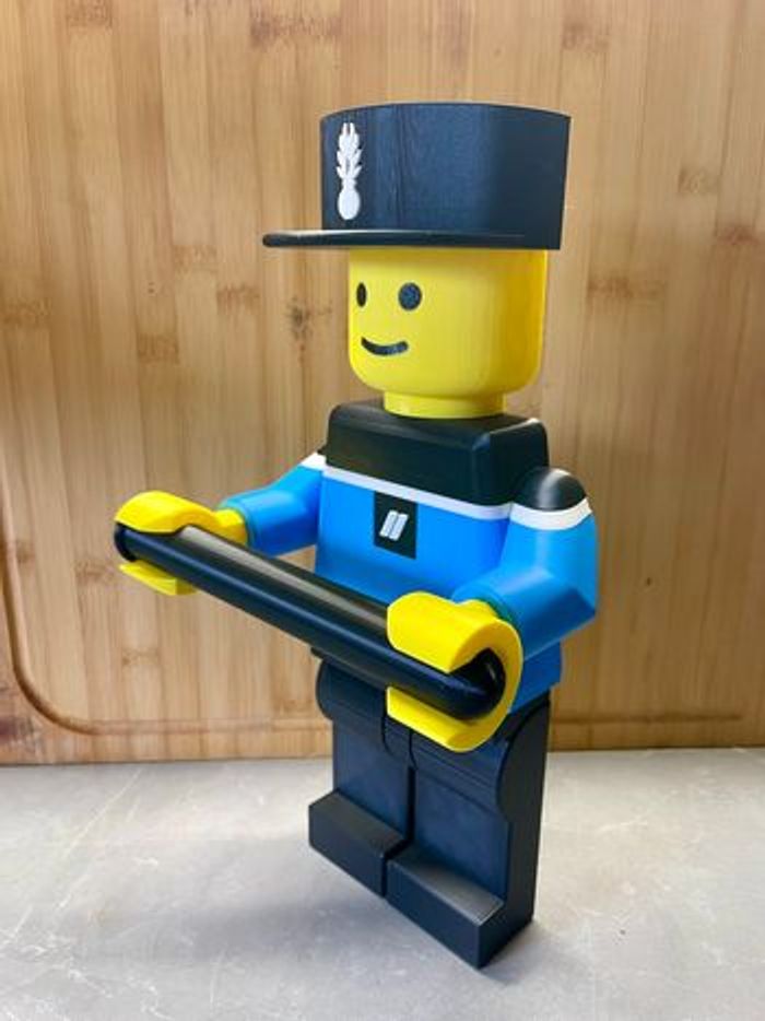 Porte-Papier Toilette Style Lego Gendarme – Déco Fun & Originale Salle de Bain - photo numéro 4