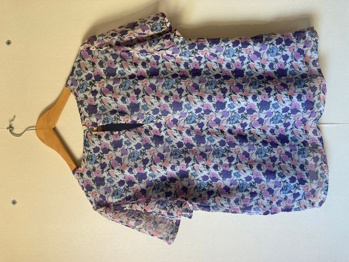 blouse manche courte motif fleuri Jacqueline de Yong - photo numéro 2