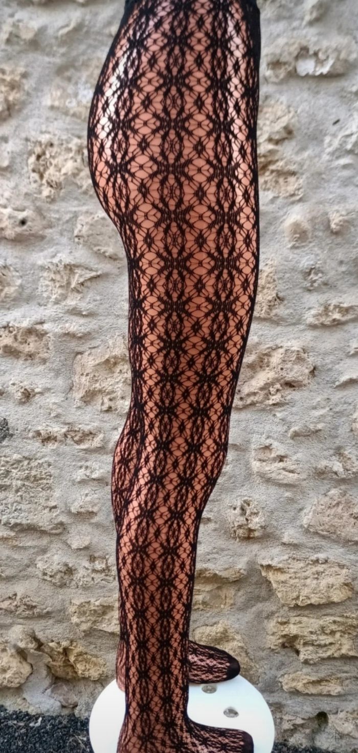 Collant résille motif fantaisie - photo numéro 4