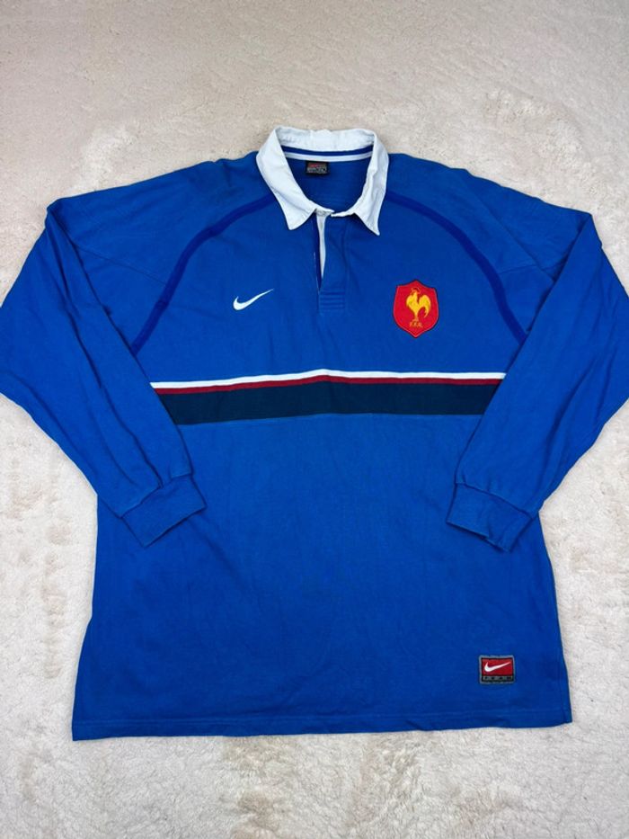Maillot De Rugby Nike Vintage Équipe de France CDM 1999 Taille XXL
