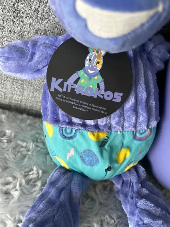 Peluche avec boîte cadeau Grand Simply Kiprokos le zèbre - photo numéro 2
