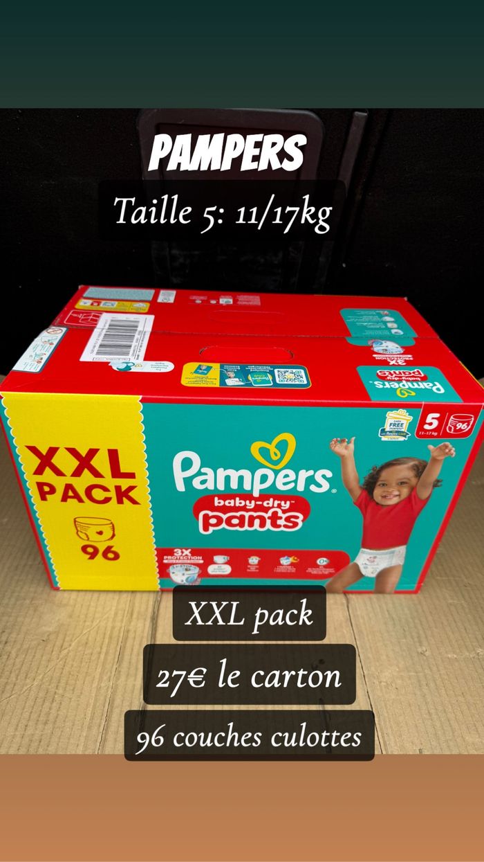 96 couches culottes Pampers Taille 5