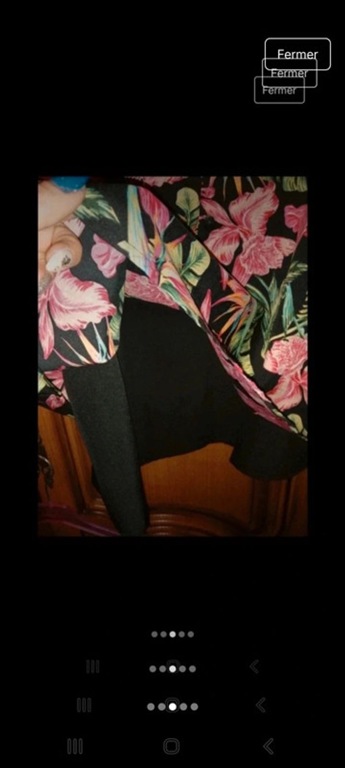 Top à bretelles motif tropical - photo numéro 3