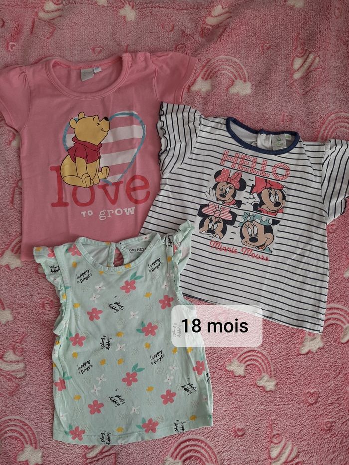 3 tee-shirts 18 mois
