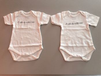 2 body manches courtes coton bio