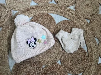 Lot bonnet + moufles Minnie