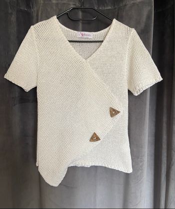 T-shirt en maille côtelée