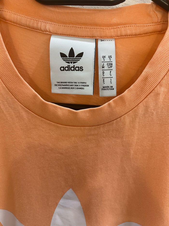 T-shirt adidas saumon corail - photo numéro 2