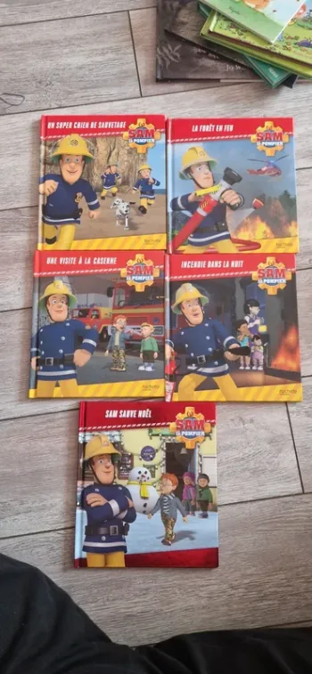 Lot 5 livres Sam le Pompier