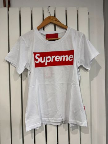 Tee shirt blanc Supreme Taille L