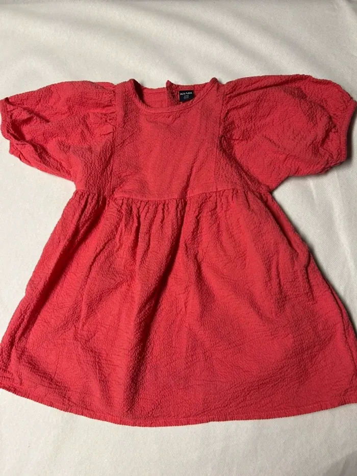 Robe manche courte rouge