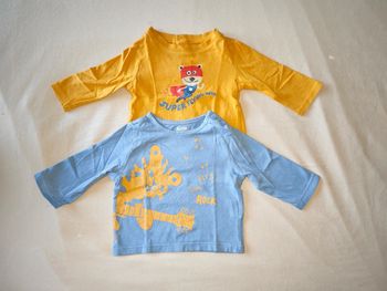 Lot de 2 tee-shirts longues manches 1 mois