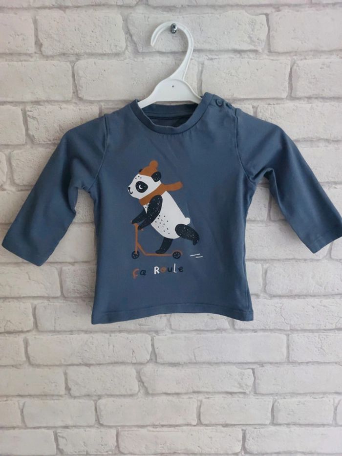 Tee-shirt manches longues Vertbaudet taille 12 mois