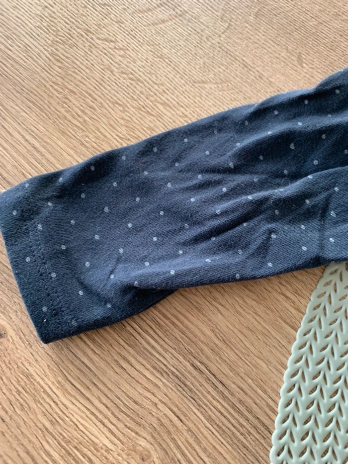 Ensemble fille pentalon rouge et haut bleu - 12mois - obaibi - photo numéro 5