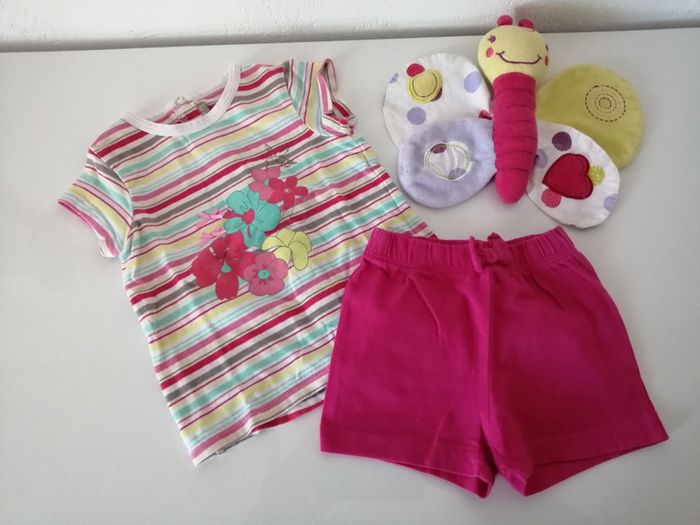 Ensemble short et T shirt 6 mois - photo numéro 5