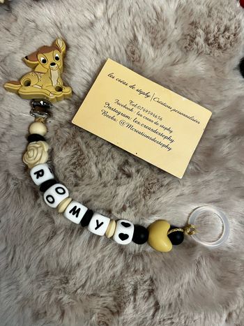Attache tétine bambi