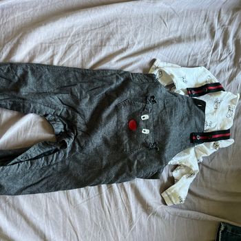 Ensemble pull et salopette