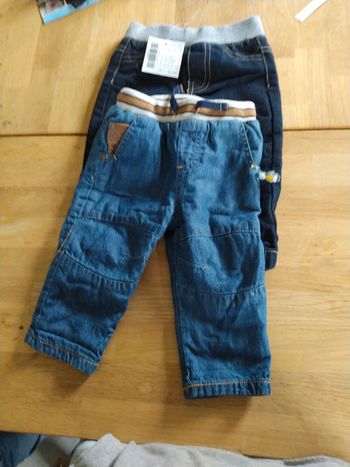 2 jeans bleus garçon