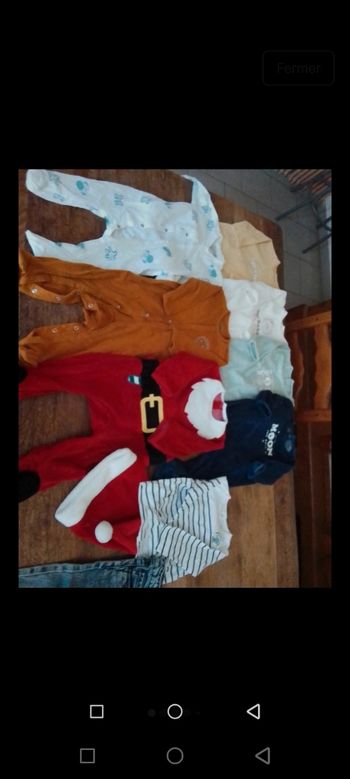Lot vêtements bébé