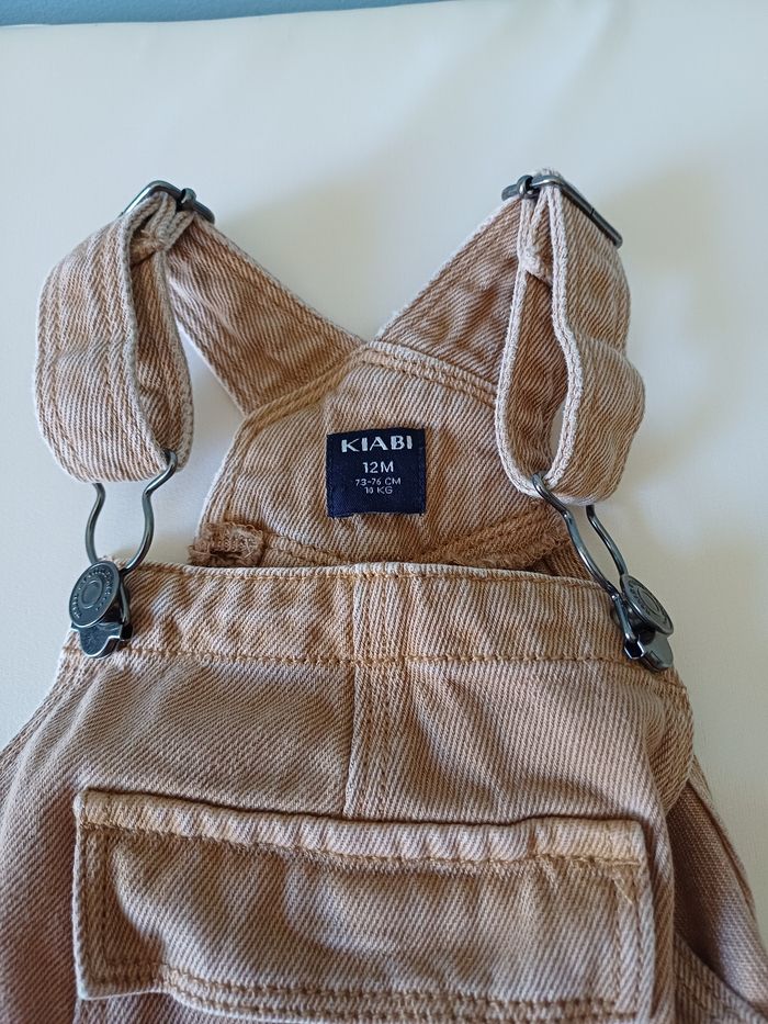 Salopette Kiabi 12 mois jean camel - photo numéro 3