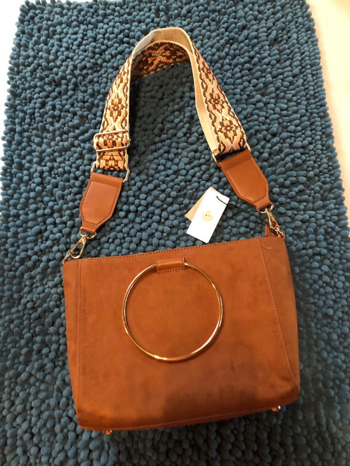 Sac bandoulière camel Naf naf - n euf - photo numéro 2