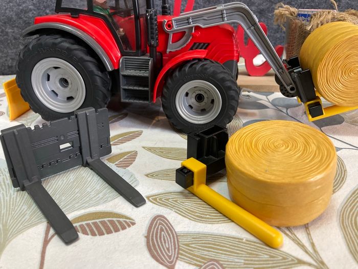 Playmobil - tracteur avec son foin - photo numéro 3