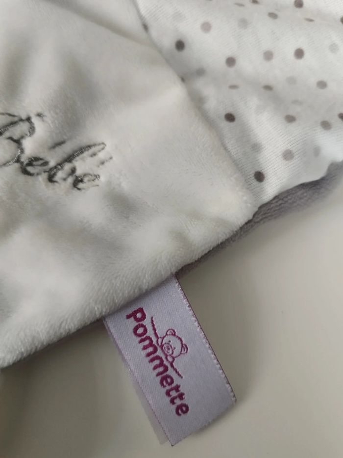Doudou Lapin Pommette blanc - photo numéro 3