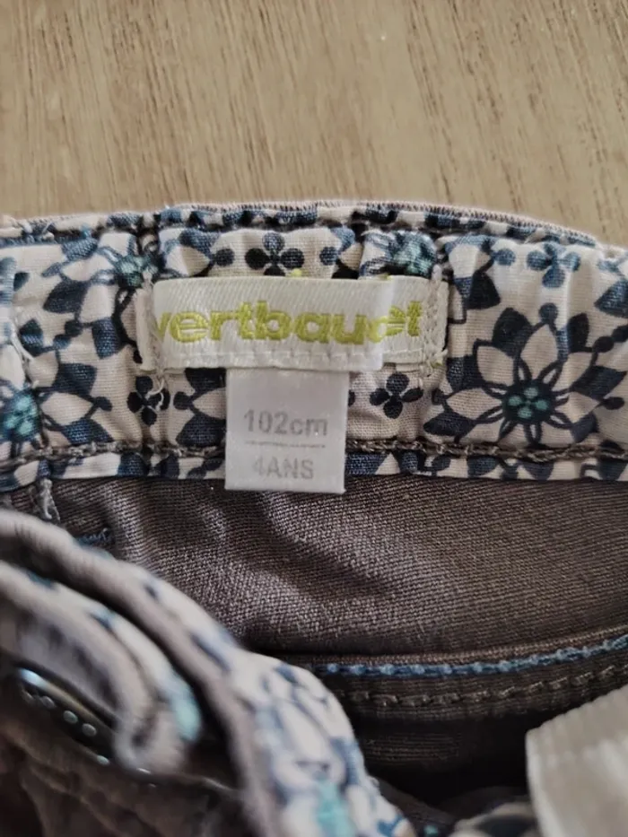 Short jean marron 4 ans - photo numéro 3