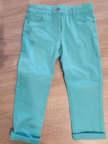 Jean turquoise 8 ans