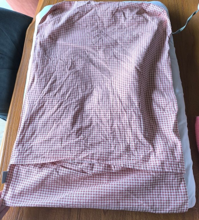 Matelas a langer+ housse verbaudet tissus vichy - photo numéro 4