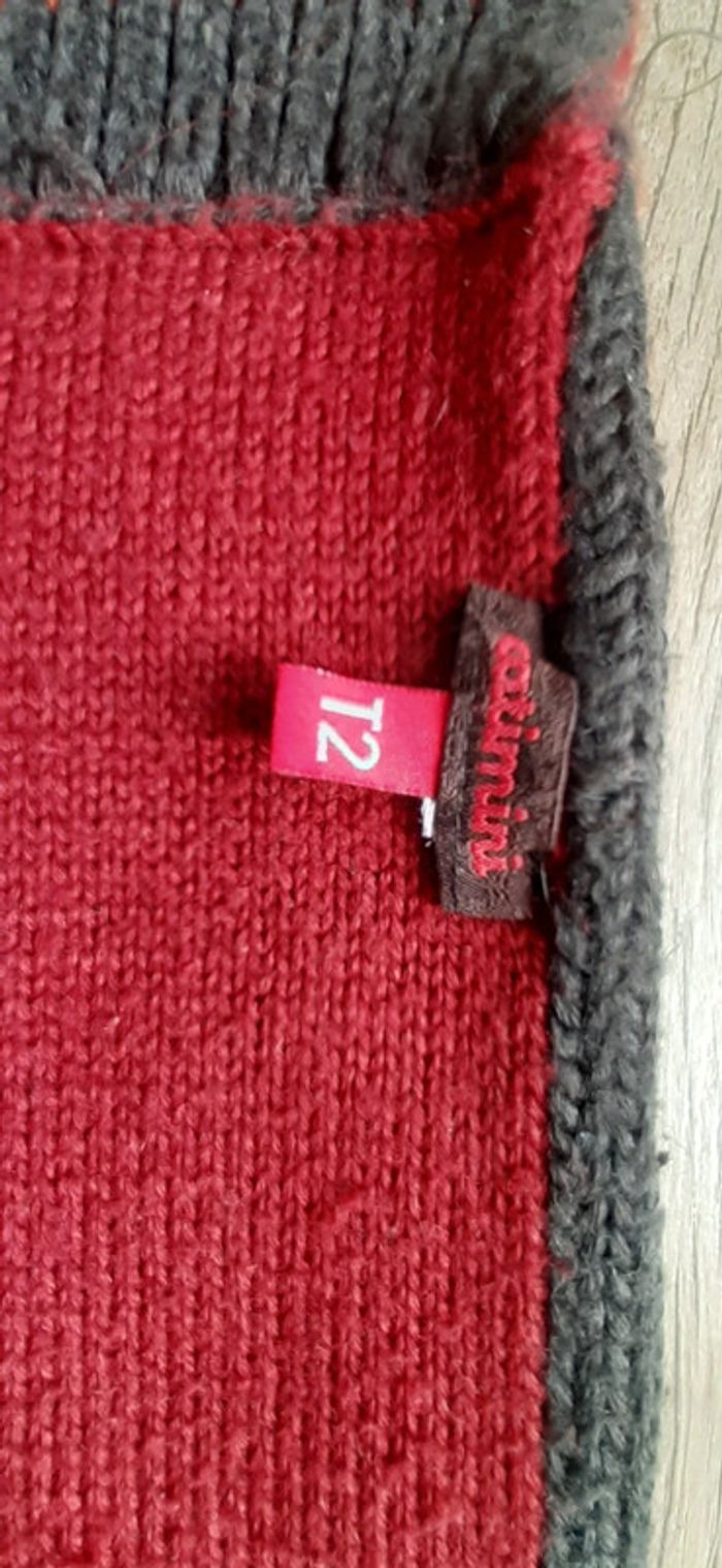 Écharpe Catimini effet tricot 90 cm taille 2 - photo numéro 3