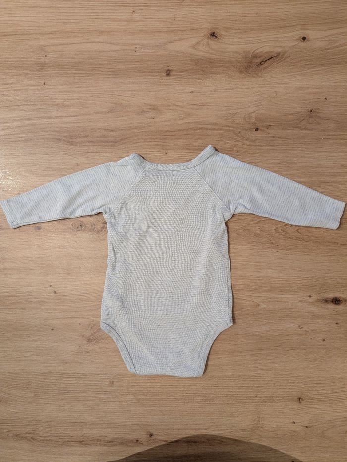 Lot de 4 bodies rose et gris, 3 mois, Kiabi - photo numéro 5