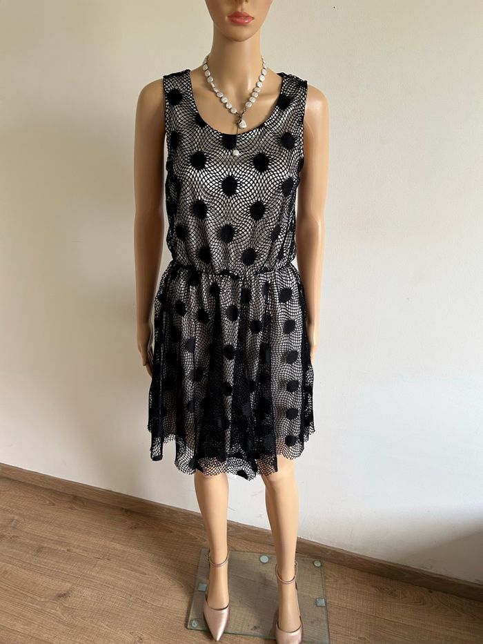 Robe noire et beige sans manches Molly Bracken taille unique jamais portée - photo numéro 3