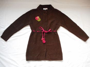 Veste longue en maille - "La Cie des Petits" - 8 ans