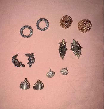Lot de 6 paires de boucles d’oreilles bijou Brigitte