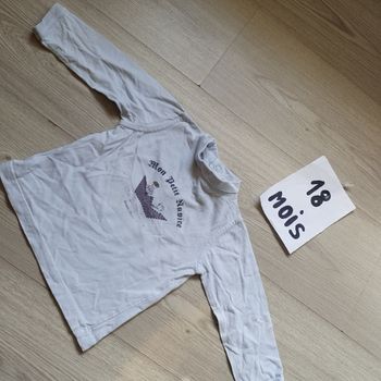 Maillot t-shirt sous pull 18mois garçon