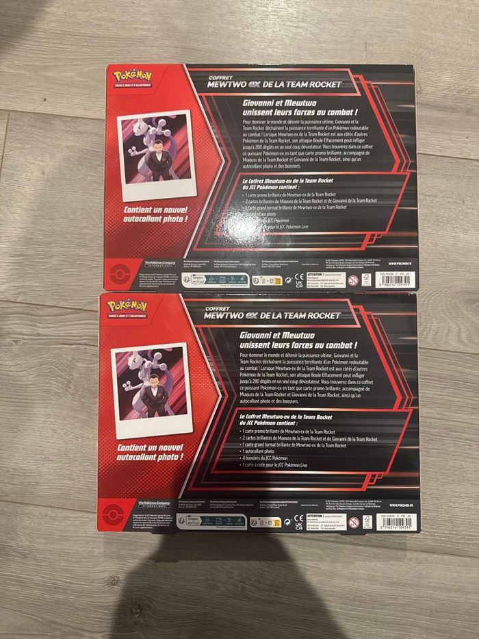 X2 coffret mewtwo ex de la team rocket pokemon - photo numéro 2