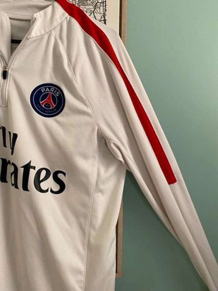 Haut entraînement PSG Nike – blanc Fly Emirates – taille M – officiel - photo numéro 2