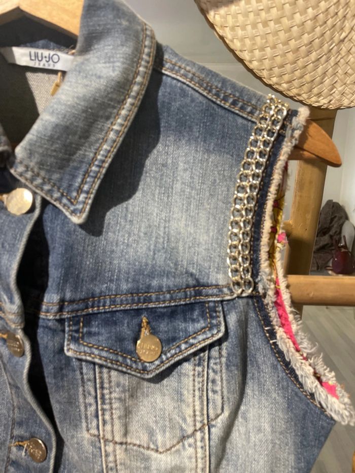 Veste sans manches en jean Liu-Jo taille S - photo numéro 4