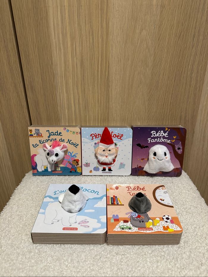 Lot de 5 livres mes livres marionnettes