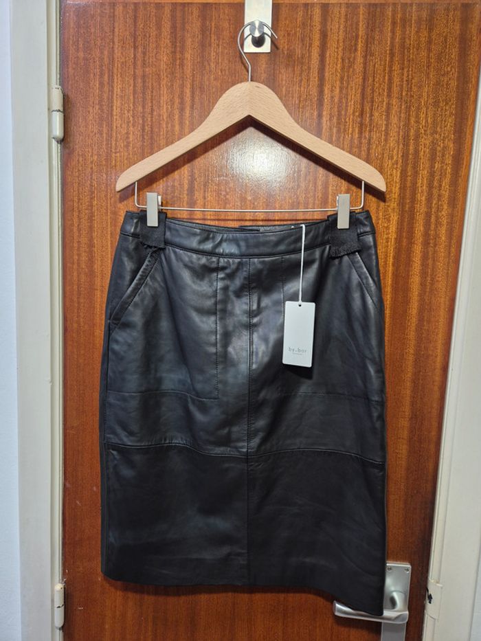 Basic leather skirt | black - photo numéro 4