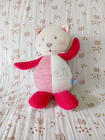 Doudou peluche chat Sucre d'orge