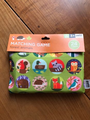 Jeu memory loto animaux enfant Petit Collage NEUF