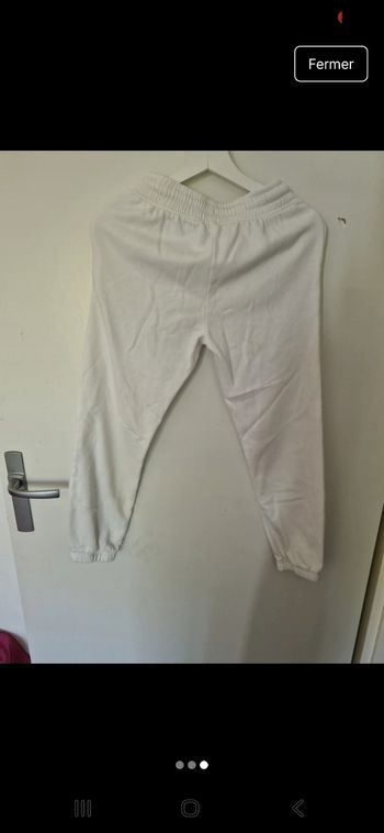 Ensemble de sport Haut +jogging blanc