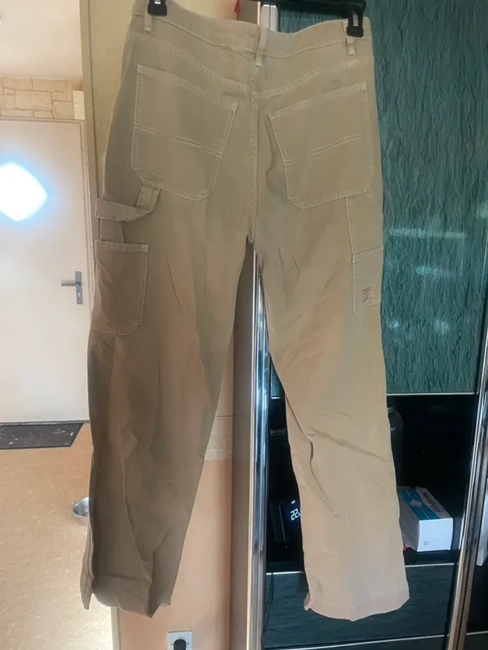 Jean beige cargo P&B - photo numéro 4