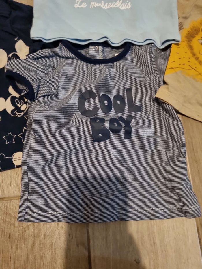 Lot de 4 t-shirt manches courtes 3 mois - photo numéro 3