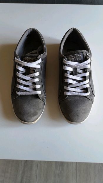 Baskets Kappa grise reflets doré