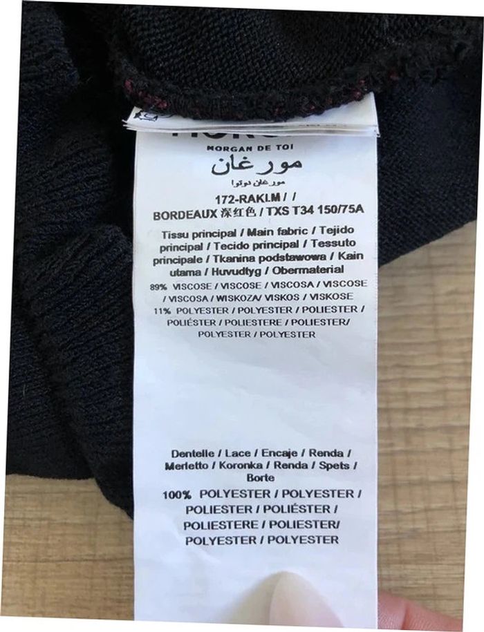 Robe tricot neuve à manches longues Morgan taille XS (taille petit) - photo numéro 8