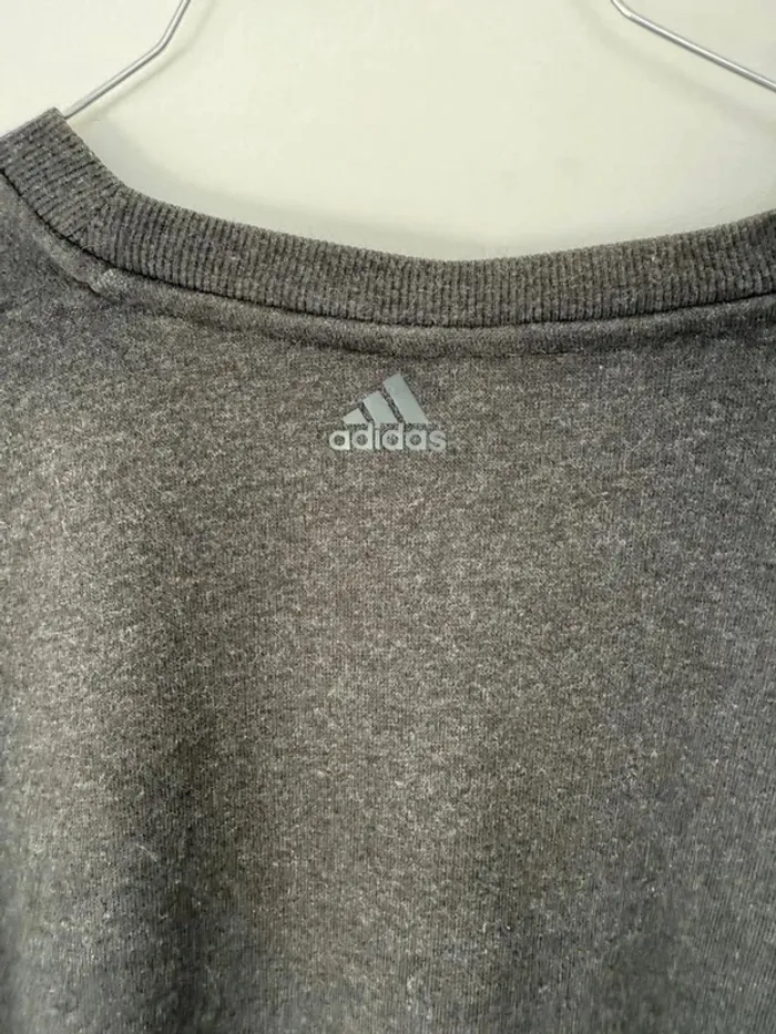 Sweat Adidas femme gris et rose taille S - photo numéro 4