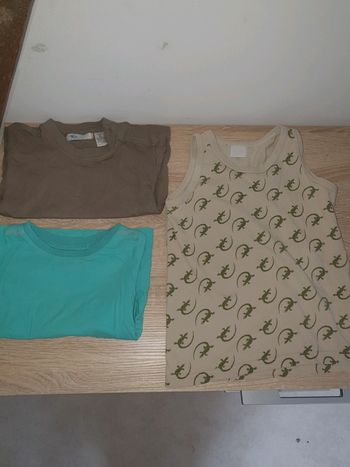 Lot de 2 tee-shirts et 1 débardeur 18/24 mois